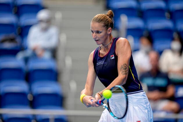 Caroline PLISKOVA (CZE), SEPTEMBER 22, 2022 - Tennis : Womens Singles 2nd Round match at Ariake Coliseum during TORAY Pan Pacific Open Tennis Tournament 2022, Japan. Noxthirdxpartyxsales  (199213966)