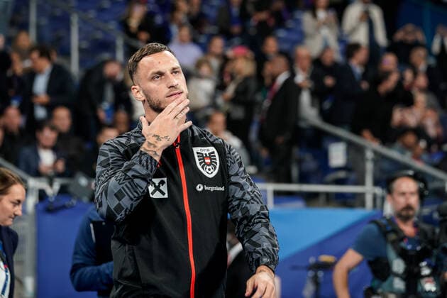 SOCCER - NL, FRA vs AUT SAINT DENIS,FRANCE,22.SEP.22 - SOCCER - UEFA Nations League, OEFB international match, Länderspiel, Nationalmannschaft France vs Austria. Image shows Marko Arnautovic (AUT).  GEPAxpictures xJohannesxFriedl
