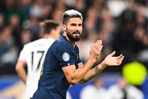 Olivier Giroud (Fra) FOOTBALL : France vs Autriche - Ligue des Nations - 22 09 2022 JBAutissier Panoramic 