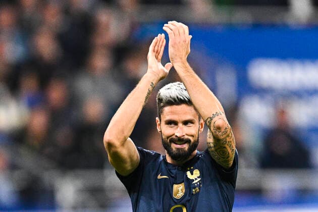 Olivier Giroud (Fra) FOOTBALL : France vs Autriche - Ligue des Nations - 22 09 2022 JBAutissier Panoramic 