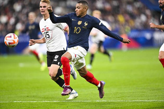 Kylian Mbappe (Fra) FOOTBALL : France vs Autriche - Ligue des Nations - 22 09 2022 JBAutissier Panoramic 