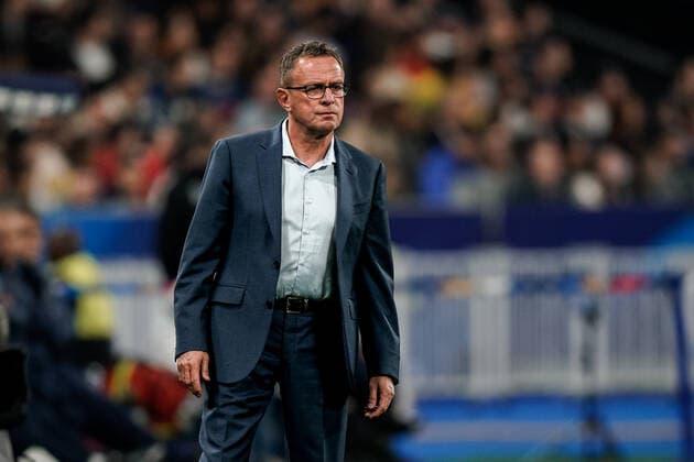 Sport Bilder des Tages SOCCER - NL, FRA vs AUT SAINT DENIS,FRANCE,22.SEP.22 - SOCCER - UEFA Nations League, OEFB international match, Länderspiel, Nationalmannschaft France vs Austria. Image shows head coach Ralf Rangnick (AUT).  GEPAxpictures xJohannesxFriedl
