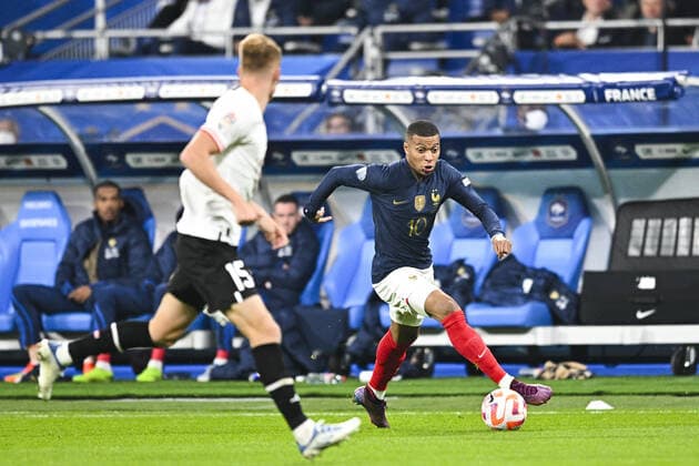 Kylian Mbappe (Fra) FOOTBALL : France vs Autriche - Ligue des Nations - 22 09 2022 JBAutissier Panoramic 