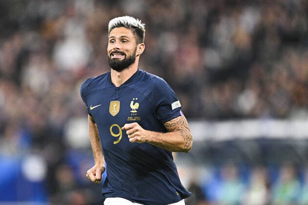 Olivier Giroud (Fra) FOOTBALL : France vs Autriche - Ligue des Nations - 22 09 2022 JBAutissier Panoramic 