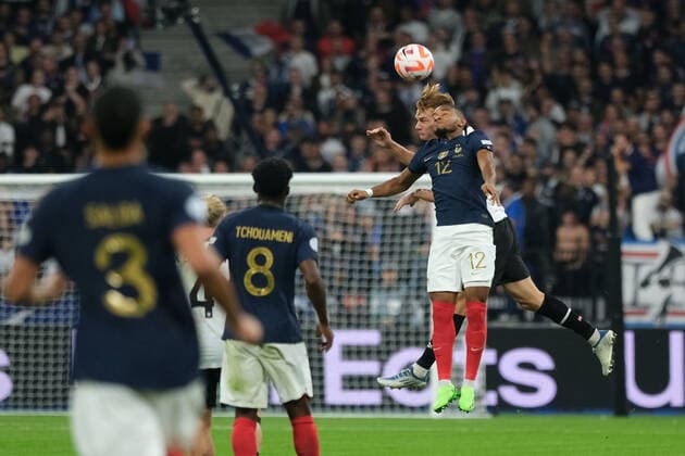September 22, 2022, Saint Denis, Seine Saint Denis, France: CHRISTOPHER NKUNKU midfield of French Team in action during the Nations League, League A, Group 1 Matchday 5 between France and Austria at Stade de France stadium - France..France won 2:0 Saint Denis France - ZUMAp119 20220922_zaf_p119_007 Copyright: xPierrexSteveninx