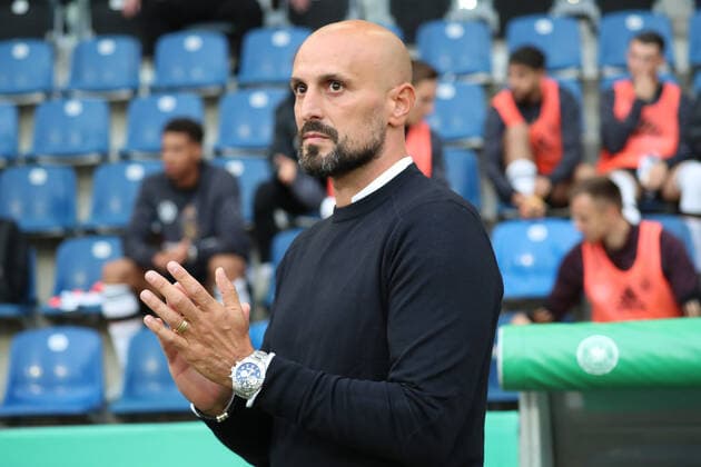 23.09.2022, xgox, Fussball U21, U 21 Laenderspiel, Deutschland - Frankreich emspor, v.l. Antonio Di Salvo (Deutschland, Trainer) (DFL DFB REGULATIONS PROHIBIT ANY USE OF PHOTOGRAPHS as IMAGE SEQUENCES and or QUASI-VIDEO) Magdeburg