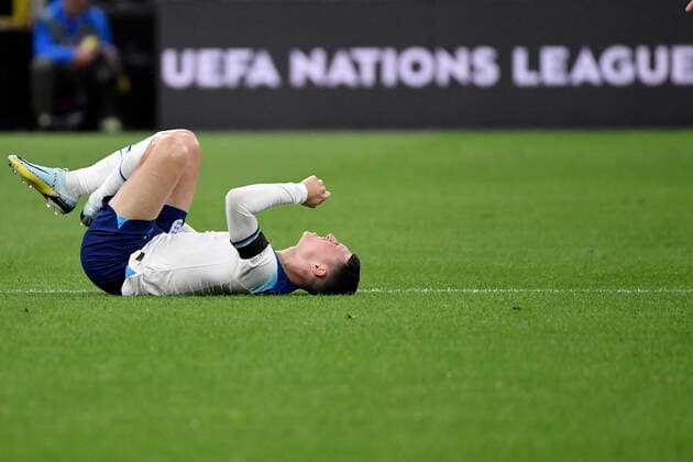 Phil Foden of England during the Uefa Nations League League A group 3 football match between Italy and England at San Siro Stadium stadium in Milano (Italy), September 23h, 2022. Photo Andrea Staccioli Insidefoto andreaxstaccioli