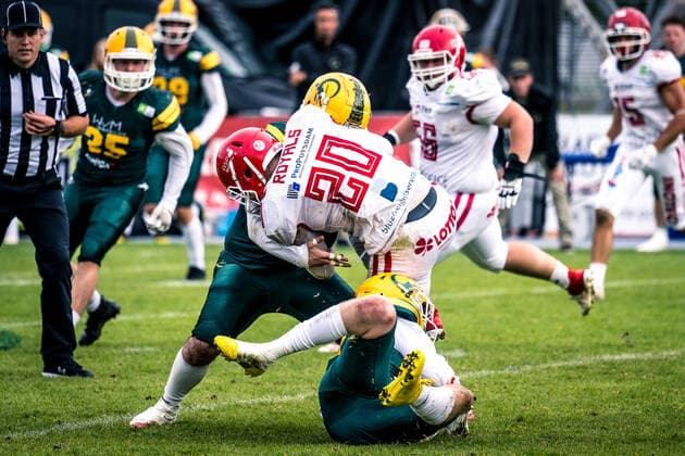 GFL Play Off Halbfinale: Potsdam Royals - Cologne Crocodiles; 24.09.2022 Potsdam Royals - Cologne Crocodiles Copyright: xBEAUTIFULxSPORTS NicolxMarschallx