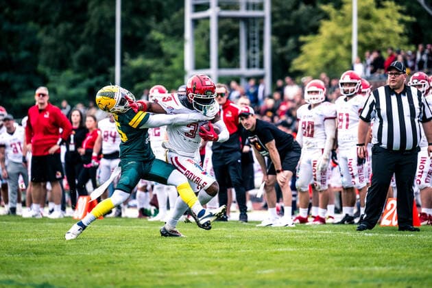 GFL Play Off Halbfinale: Potsdam Royals - Cologne Crocodiles; 24.09.2022 Potsdam Royals - Cologne Crocodiles Copyright: xBEAUTIFULxSPORTS NicolxMarschallx