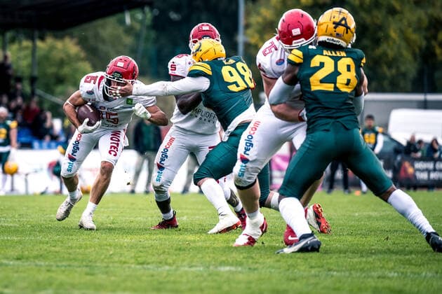 GFL Play Off Halbfinale: Potsdam Royals - Cologne Crocodiles; 24.09.2022 Potsdam Royals - Cologne Crocodiles Copyright: xBEAUTIFULxSPORTS NicolxMarschallx