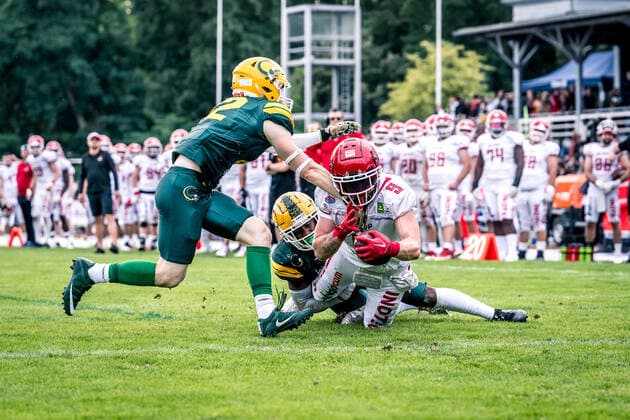 GFL Play Off Halbfinale: Potsdam Royals - Cologne Crocodiles; 24.09.2022 Potsdam Royals - Cologne Crocodiles Copyright: xBEAUTIFULxSPORTS NicolxMarschallx