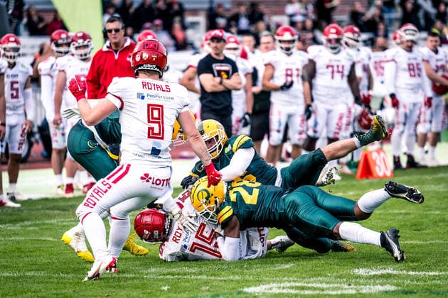 GFL Play Off Halbfinale: Potsdam Royals - Cologne Crocodiles; 24.09.2022 Potsdam Royals - Cologne Crocodiles Copyright: xBEAUTIFULxSPORTS NicolxMarschallx