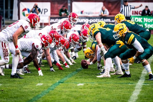 GFL Play Off Halbfinale: Potsdam Royals - Cologne Crocodiles; 24.09.2022 Potsdam Royals - Cologne Crocodiles Copyright: xBEAUTIFULxSPORTS NicolxMarschallx