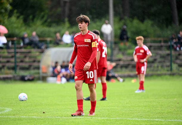 Fussball, U 17, Saison 2022 23, B-Junioren Bundesliga, Staffel Nord Nordost (5. Spieltag, Nachholspiel), 1. FC Union Berlin - FC Erzgebirge Aue (1:1), Bernhard Pick U17, U 17 1. FC Union), 24.09. 2022,