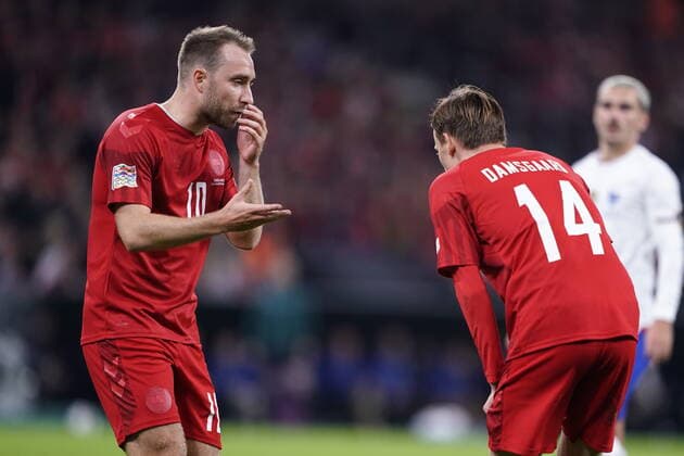 UEFA Nations League gruppe A-kampen mellem Danmark og Frankrig i Parken i København søndag den 25. september 2022. , København Danmark
