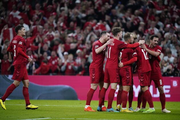 UEFA Nations League gruppe A-kampen mellem Danmark og Frankrig i Parken i København, søndag den 25. september 2022. , København Danmark