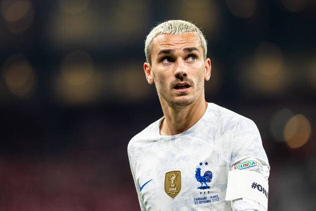 Denmark v France, UEFA Nations League, Copenhagen, Denmark Copenhagen, Denmark. 25th, September 2022. Antoine Griezmann (7) of France seen during the UEFA Nations League match between Denmark and France at Parken in Copenhagen. Copenhagen Denmark  Copyright: xGonzalesxPhoto DejanxObretkovicx