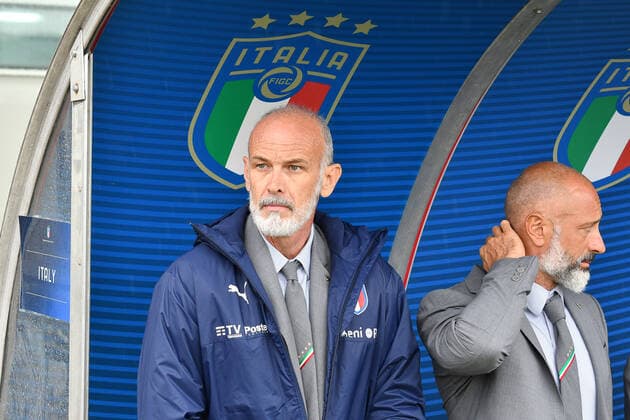 26th September 2022; Teofilo Tadini Stadium, Castel di Sangro, Italy; U21, U 21 Friendly football Match, Italy versus Japan; Paolo Nicolato coach of Italy  ActionPlus12430529 AllShotLive