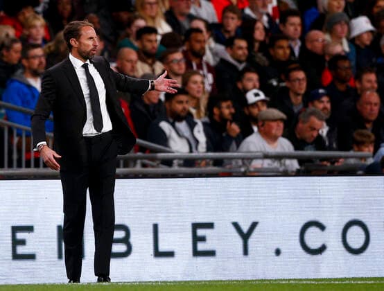 England v Germany UEFA Nations League England Manager Gareth Southgate commands his team during the UEFA Nations League Group C match at Wembley Stadium, London Content Not Available For UK Newspapers Copyright: xPaulxChestertonx FIL-17392-0026 UK Newspapers OUT