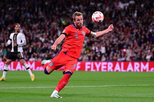 Harry Kane (England), England vs. Deutschland, Fussball, Nations League, 6. Spieltag, 26.09.2022 DFB regulations prohibit any use of photographs as image sequences and or quasi-video