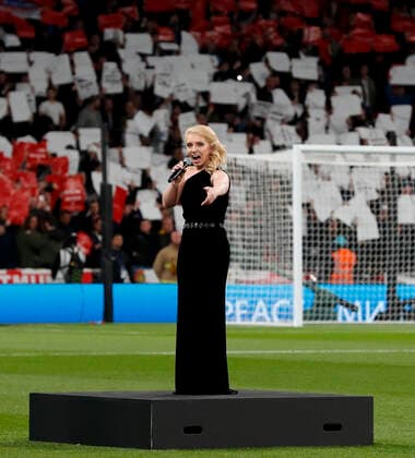 England v Germany UEFA Nations League Emily Haig sings the national anthem God Save the King before the UEFA Nations League Group C match at Wembley Stadium, London Content Not Available For UK Newspapers Copyright: xPaulxChestertonx FIL-17392-0044 UK Newspapers OUT