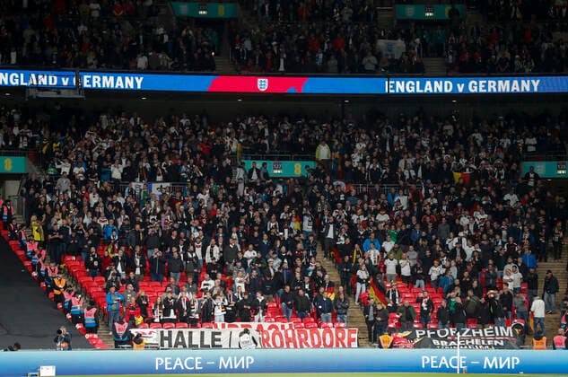 England v Germany UEFA Nations League German fans before the UEFA Nations League Group C match at Wembley Stadium, London Content Not Available For UK Newspapers Copyright: xPaulxChestertonx FIL-17392-0046 UK Newspapers OUT