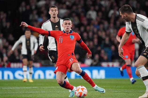 Phil Foden (England) - London 26.09.2022: England vs. Deutschland, UEFA Nations League, 6. Spieltag, Wembley Stadium