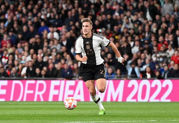 Fussball, Herren, Saison 2022 23, Nations League (Liga A, Gruppe 3, 6. Spieltag) in London, England - Deutschland, Nico Schlotterbeck (Deutschland), 26.09. 2022, Copyright: xMatthiasxKochx