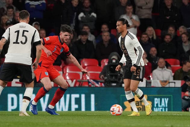 Leroy Sane (Deutschland Germany) - London 26.09.2022: England vs. Deutschland, UEFA Nations League, 6. Spieltag, Wembley Stadium