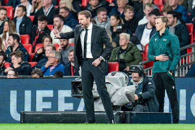 Gareth Southgate (England, Chef-Trainer) England vs. Deutschland Germany, Fussball, Nations League, DFB, 26.09.2022 DFB REGULATIONS PROHIBIT ANY USE OF PHOTOGRAPHS AS IMAGE SEQUENCES AND OR QUASI-VIDEO England vs. Deutschland Germany, Fussball, Nations League, DFB, 26.09.2022 London Copyright: xEibner-Pressefoto BahhoxKarax EP_EER