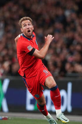 Mandatory Credit: Photo by Matt Impey Shutterstock (13422173w) Harry Kane of England England v Germany, Football, UEFA Nations Cup, Wembley Stadium, Wembley, London, UK - 26 09 2022 Editorial use only England v Germany, Football, UEFA Nations Cup, Wembley Stadium, Wembley, London, UK - 26 09 2022 Editorial use only Copyright: xMattxImpey Shutterstockx 13422173w