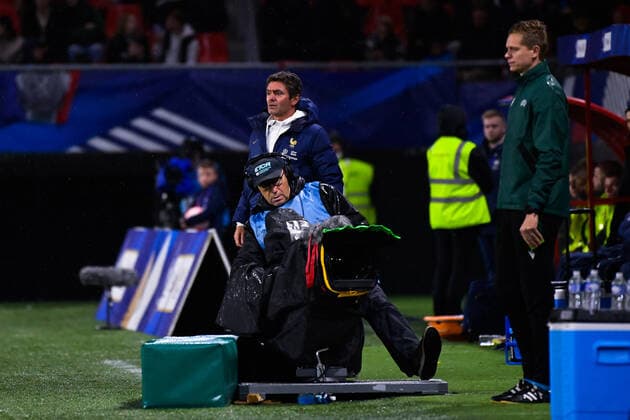 Sylvain Ripoll ( selectionneur - entraineur - France ) - FOOTBALL : France vs Belgique - Valenciennes - Amical Espoirs - 26 09 2022 FedericoPestellini Panoramic 
