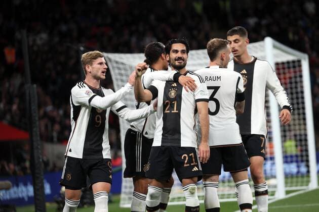 26.09.22 England - Deutschland England, London, 26.09.2022, Fussball, UEFA Nations League, England - DFB Deutschland: Ilkay Gündogan (Deutschland); Jubel Elfmeter 0:1 Gündogan.