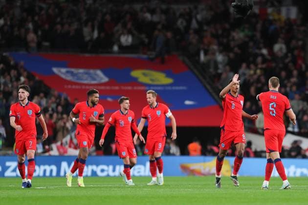 England v Germany UEFA Nations League 26 2022. GOAL 2-2 scores and celebrates Mason Mount during the UEFA Nations League match between England and Germany at Wembley Stadium, London, England on 26 September 2022. London Wembley Stadium Greater London England Editorial use only , Copyright: xPhilxDuncanx PSI-16044-0032