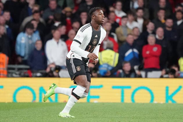 Armel Bella-Kotchap (Deutschland Germany) bei seinem Debüt - London 26.09.2022: England vs. Deutschland, UEFA Nations League, 6. Spieltag, Wembley Stadium