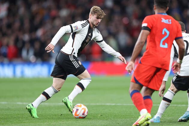 England v Germany 26 September 2022, London - UEFA Nations League - League A (Group 3) - England v Germany - Timo Werner of Germany - Photo: Charlotte Wilson Offside. London UK Copyright: xCharlottexWilsonx xOffsidexOffside