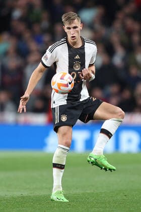 England v Germany 26 September 2022, London - UEFA Nations League - League A (Group 3) - England v Germany - Nico Schlotterbeck of Germany - Photo: Charlotte Wilson Offside. London UK Copyright: xCharlottexWilsonx xOffsidexOffside