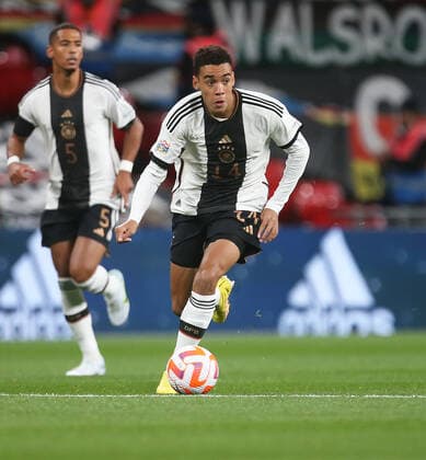 Jamal Musiala (GER) . England-Deutschland . Fussball-Länderspiel 2022, Nations League . Mönchengladbach, GER, 26.09.2022 ,