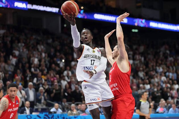 POLAND vs GERMANY DENNIS SCHRODER Denis Sreder kosarkas reprezentacije Nemacke na utakmici za trece mesto bronzana medalja FIBA Evropskog prvenstva protiv Poljske u Mercedes Benc areni, Berlin 18.09.2022. godine Foto: Kosarka, Poljska, FIBA Evropsko prvenstvo, NemackaBASKETBALL, FIBA European Championship, EM, Europameisterschaft GERMANY POLAND Berlin Mercedes Benz arena Germany Copyright: xMarkoxMetlasx xMNxPRESSxPHOTOx