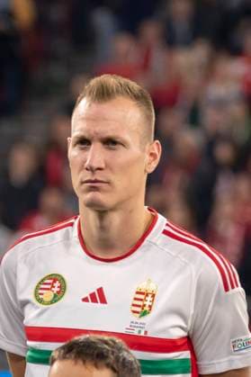 Adam Lang (Hungary) during the UEFA Nations League 2022-2023 match between Hungary 0-2 Italy at Puskas Arena on September 26, 2022 in Budapest, Hungary. Noxthirdxpartyxsales  (199773113)