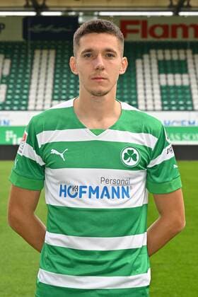 29.09.2022 - SpVgg Greuther Fürth ( Kleeblatt Spielvereinigung ) - 1. Fussball Bundesliga - Saison 2022 2023 - Fototermin Porträttermin - - Einzelbild Einzelfoto Portrait Porträt Kopfbild - Damian Michalski (4, SpVgg Greuther Fürth )