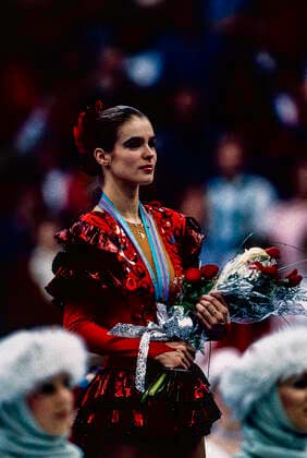 Olympics Figure skating, Eiskunstlauf Katarina Witt (GDR) Gold medalist and Olympic Champion in the Ladies Figure Skating at the 1988 Olympic Winter games, Winterspiele,Spiele, Summer games Calgary, Alberta Olympic Saddledome Canada Copyright: xPaulxJxSutton Duomo PCNx FG0101 062531