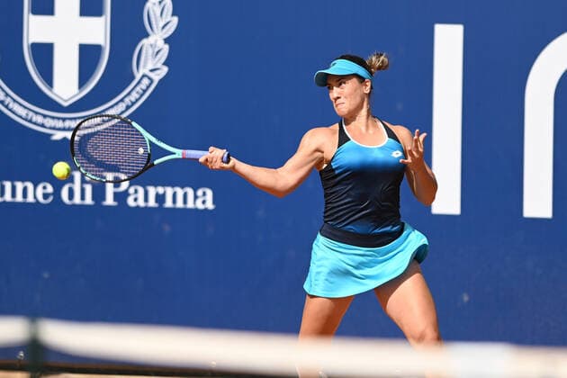 September 29, 2022, Parma, Italy: Parma, Italy, Tennis Club Parma, September 29, 2022, Danka Kovinic during Parma Ladies Open WTA250 - Tennis Internationals. Tennis Internationals - Parma Ladies Open WTA250, Parma, Italy  - ZUMAl164 20220929_zsa_l164_221 Copyright: xAlessioxTarpinix
