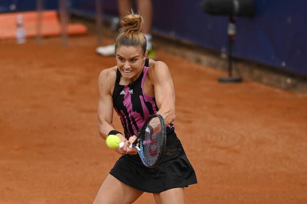 September 29, 2022, Parma, Italy: Parma, Italy, Tennis Club Parma, September 29, 2022, Maria Sakkari during Parma Ladies Open WTA250 - Tennis Internationals. Tennis Internationals - Parma Ladies Open WTA250, Parma, Italy  - ZUMAl164 20220929_zsa_l164_242 Copyright: xAlessioxTarpinix