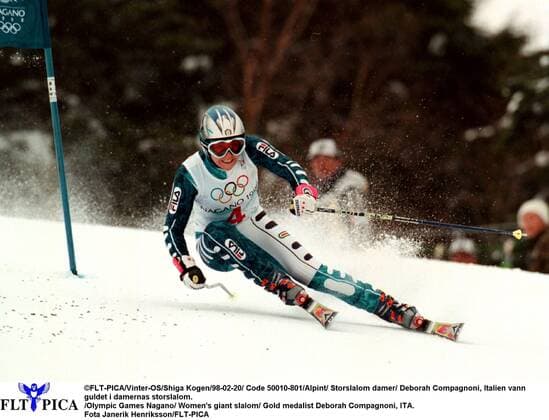 FLT-PICA Vinter-OS Shiga Kogen 98-02-20 Code 50010-801 Alpint Storslalom damer Deborah Compagnoni, Italien vann guldet i damernas storslalom. Olympic Games, Olympische Spiele, Olympia, OS Nagano Women s giant slalom Gold medalist Deborah Compagnoni, ITA. Fota Janerik Henriksson FLT-PICA NAGANO JAPAN x50010x *** FLT PICA Winter Olympics Shiga Kogen 98 02 20 Code 50010 801 Alpine Giant Slalom Women Deborah Compagnoni, Italy won the gold in the womens giant slalom Olympic Games Nagano Womens giant slalom Gold medalist Deborah Compagnoni, ITA Photo Janerik Henriksson FLT PICA NAGANO JAPAN x50010x  Copyright: xJanerikxHenrikssonx OS NAGANO 1998 ALPINT