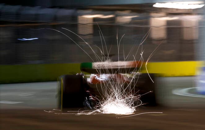 77 Valtteri Bottas (FIN, Alfa Romeo F1 Team ORLEN), F1 Grand Prix of Singapore at Marina Bay Street Circuit on September 30, 2022 in Singapore, Singapore. (Photo by HOCH ZWEI) Singapore Singapore