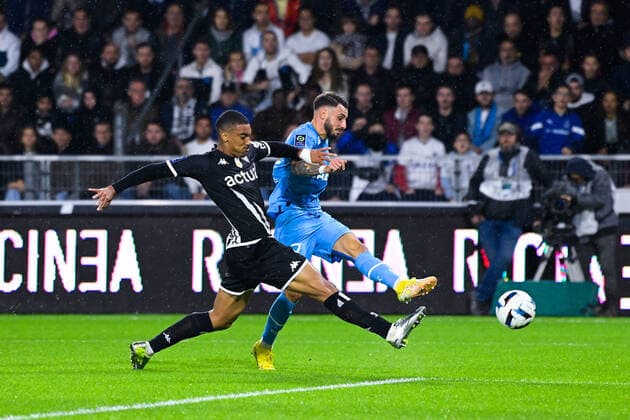 But de Jonathan CLAUSS ( 7 - Olympique Marseille ) - Yan VALERY ( 94 - Angers ) - FOOTBALL : Angers vs Marseille - Ligue 1 - 30 09 2022 FedericoPestellini Panoramic 