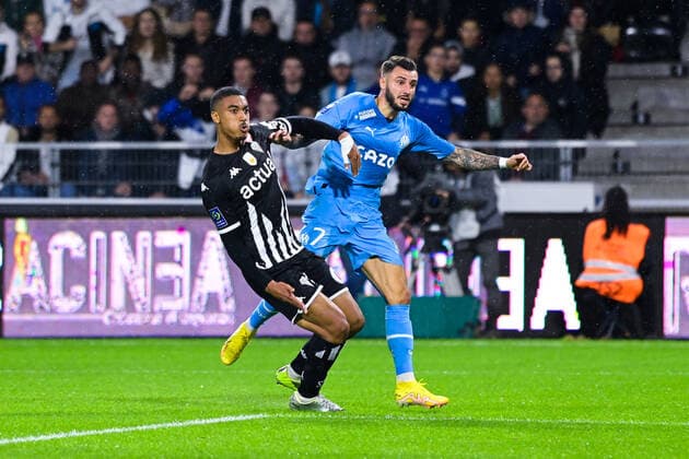 But de Jonathan CLAUSS ( 7 - Olympique Marseille ) - Yan VALERY ( 94 - Angers ) - FOOTBALL : Angers vs Marseille - Ligue 1 - 30 09 2022 FedericoPestellini Panoramic 