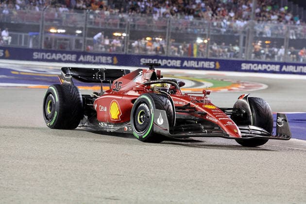 FORMULA 1 SINGAPORE AIRLINES SINGAPORE GRAND PRIX 2022 01.10.2022, Marina Bay Street Circuit, Singapore, FORMULA 1 SINGAPORE AIRLINES SINGAPORE GRAND PRIX 2022 ,im Bild Charles Leclerc (MCO), Scuderia Ferrari .