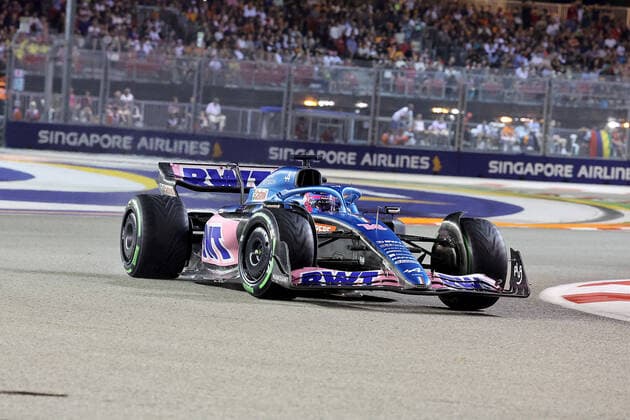 FORMULA 1 SINGAPORE AIRLINES SINGAPORE GRAND PRIX 2022 01.10.2022, Marina Bay Street Circuit, Singapore, FORMULA 1 SINGAPORE AIRLINES SINGAPORE GRAND PRIX 2022 ,im Bild Fernando Alonso (ESP), Alpine F1 Team .